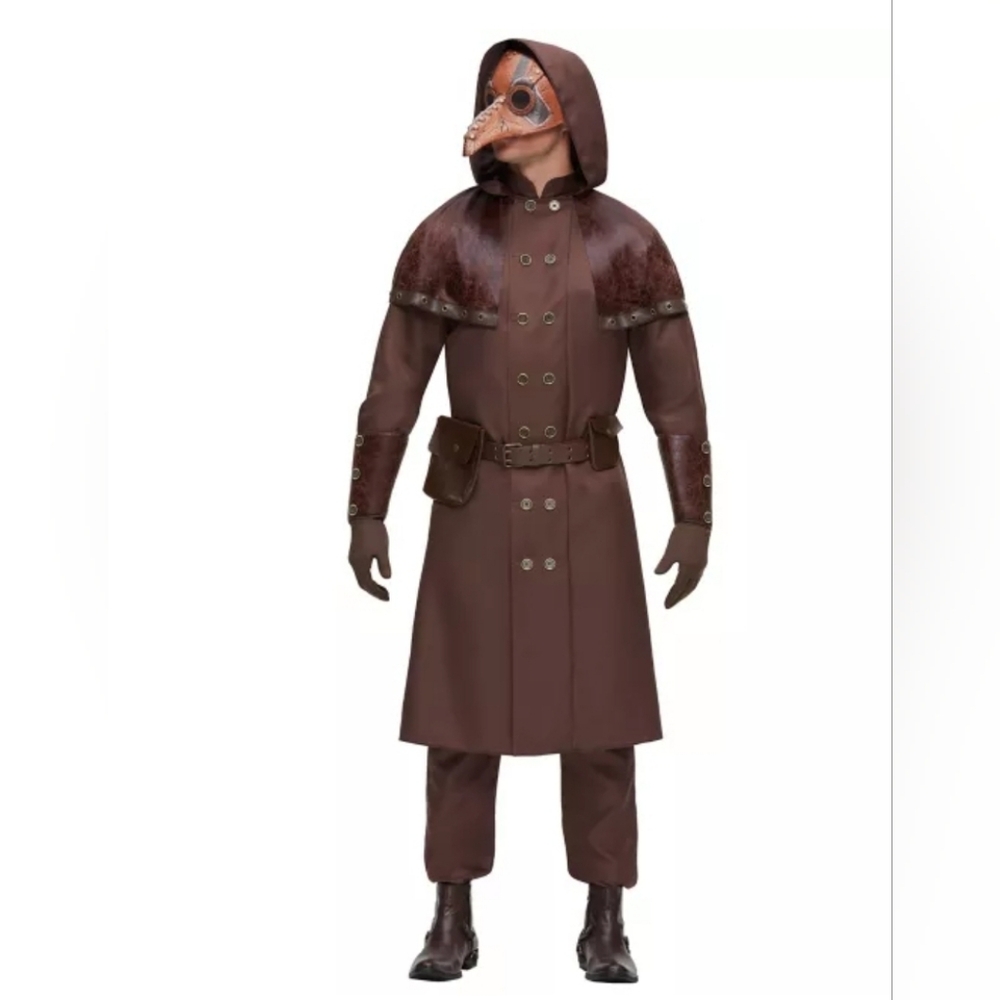 Men's Brown Medieval Plague Doctor Costume
